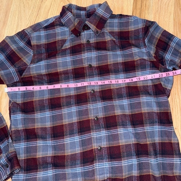 100% Organic Cotton Western Flannel Shirt Men’s Size Large - Picture 4 of 6
